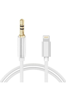 Cordon et fiche téléphone CABLING ® Cordon audio jack 3.5 male vers iphone  lightning iPhone 7, iPhone 8, iPhone X