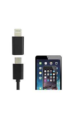 Sans Marque Adaptateur Iphone Lightning vers micro USB V8 à prix pas cher