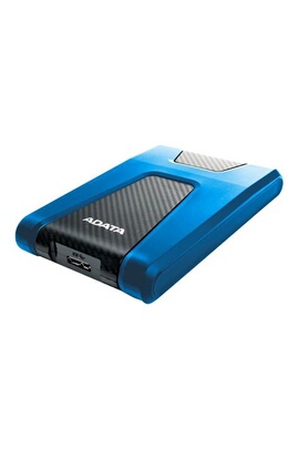 Disque dur externe Adata Technology ADATA DashDrive Durable HD650 - Disque  dur - 1 To - externe (portable) - 2.5" - USB 3.1 - AES 256 bits - bleu