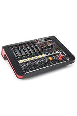 Power Dynamics PDM-M604A Table de Mixage Amplifiée 6 Canaux, Console DJ  Professionnelle, Sonorisation Pro, DSP 24 bits, 16 Effets, USB MP3 et  Bluetooth, Egalisateur 7 Bandes, Micro/Casque : : Instruments de  musique