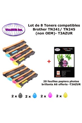 Compatible Brother TN-241 TN241 bk Cartouche de Toner pour Brother