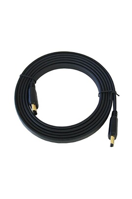Câble HDMI High Speed mâle/mâle plat coudé 1,5 m