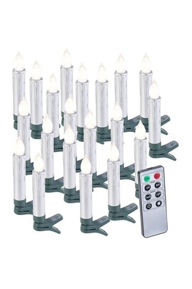 Guirlande de 20 bougies à LED pour sapin de Noël
