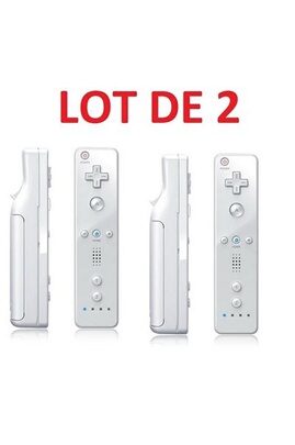 2 X Télécommande Wiimote pour Nintendo Wii et Wii U - Blanc - Straße Game ®