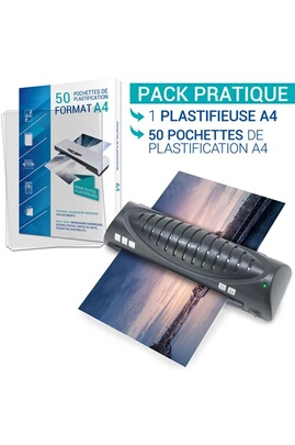 Waytex : 50 pochettes de plastification A4 -125 microns - Autres