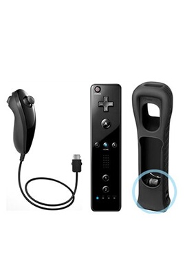 Manette Wiimote Plus noire - Manette Wii noire Nintendo + Wii Motion Plus  Noir intégré - Manette - Achat & prix