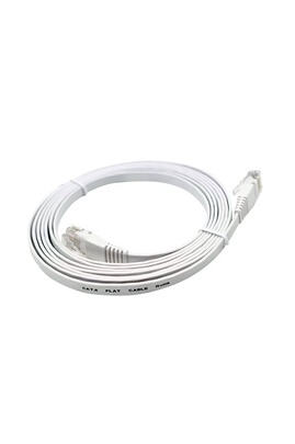 Chargeur et câble d'alimentation PC ZEESHOP Câble Ethernet RJ45 cat6, câble  réseau de 10m - Blanc