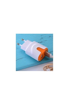 Adaptateur Secteur USB pour IPHONE 6 Plus Double Prise Murale 2 Ports  Courant AC Chargeur Blanc (5V-2A) Universel