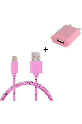 Pack Chargeur pour Smartphone Micro USB (Cable Tresse 3m Chargeur + Prise  Secteur USB) Murale Android Universel