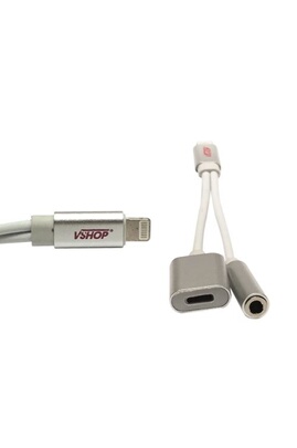 VSHOP ® iphone 7 Adaptateur 2 en 1 Adaptateur Lightning Câble avec 3.5mm  Ecouteur Jack Adaptateur Chargeur avec Prise Casque Jack pour iPhone 7 7