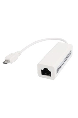 Adaptateur et convertisseur GENERIQUE VSHOP ® Micro USB 2.0 Male vers RJ45  femelle Ethernet 10/100 Mbps