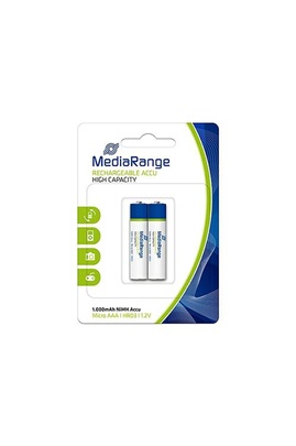 Piles MediaRange Pack de 2 piles rechargeables haute capacité NiMH