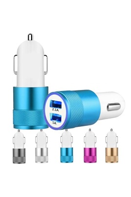 Shot - Double Adaptateur Prise Allume Cigare USB pour IPHONE 12