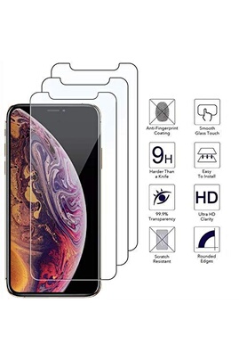Pack x10 Protection d'écran en verre trempé iPhone 15 Pro