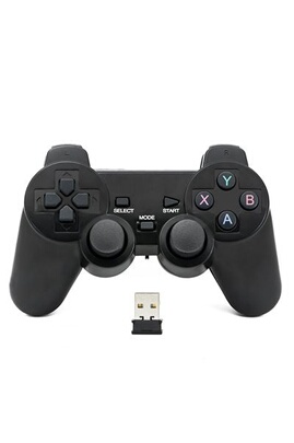 Contrôleur manette jeu joypad sans fil 2,4 GHz Bluetooth gamepad joystick  pour ordinateur PC