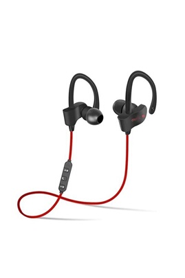 Ecouteurs GENERIQUE Écouteur sans fil bluetooth sport avec micro pour  téléphone moblie Rouge