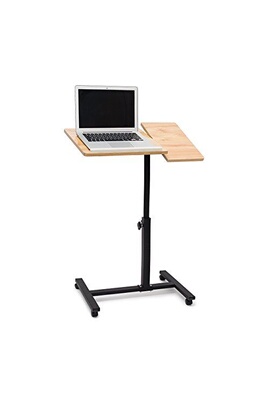 Support de bureau pour ordinateur portable, en bois, hauteur