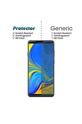 Protection d'écran pour smartphone GISCOM Film samsung galaxy a6 2018  protection ecran verre trempé contour transparant