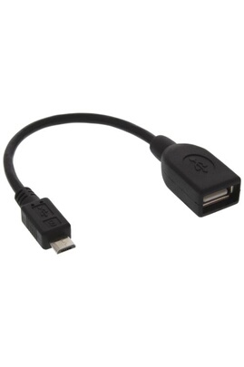 Câble adaptateur USB USB OTG® Micro-B mâle vers USB A femelle 0,15 m