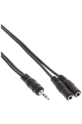 Câble audio inline® prise jack stéréo 3,5 mm vers prise blanche