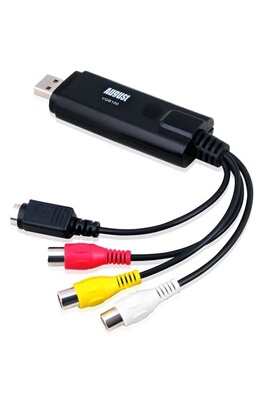 Adaptateur Convertisseur Acquisition Vidéo Audio USB VHS HI8 Camescope HD  Neuf