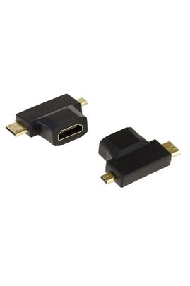 Carte réseau interne Kalea-Informatique Adaptateur HDMI type A Femelle vers  Micro HDMI Mâle type D et Mini HDMI Mâle type C. HDMI vers MicroHDMI  MiniHDMI
