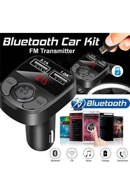 Accessoire téléphonie pour voiture Non renseigné Bluetooth Transmetteur FM  lecteurs MP3 FM Modulator mains libres double chargeur USB A27