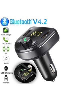 Transmetteur Bluetooth FM MP3 pour Telephone Smartphone Voiture