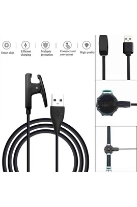 Chargeur pour téléphone mobile GENERIQUE pour Garmin Forerunner 735XT /  235/230 / 630/35 Chargeur Câble USB Clip de chargement