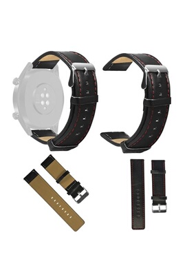Montre connectée GENERIQUE Bracelet en cuir sangles de remplacement pour  montre Huawei GT active 46mm Honor magie