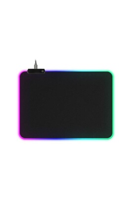 Tapis de souris OEM Tapis de souris en caoutchouc LED illuminé, 350x250mm -  Noir