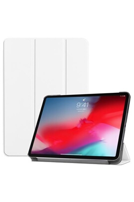 Housse Tablette XEPTIO Etui nouvel Apple iPad Pro 12.9 Wifi - 4G/LTE  Smartcover pliable blanc avec stand - Housse coque de protection New iPad  Pro 12,9 2018 / 2019 