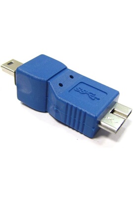 Adaptateur et convertisseur BeMatik Adaptateur USB 3.0 vers USB 2.0 (mini USB  Micro USB à B B Macho Macho)