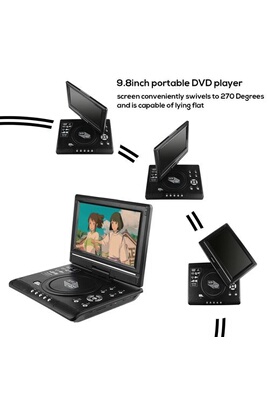 LG Lecteur DVD Portable Ecran rotatif 7 pouces