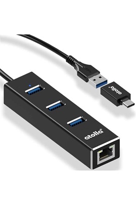 Hub USB Non renseigné Atolla Hub USB 3.0 Ethernet, Répartiteur C