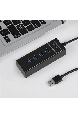 Hub USB GENERIQUE Hub Usb 3.0 Ultra-Fin 4 Ports, Adaptateur