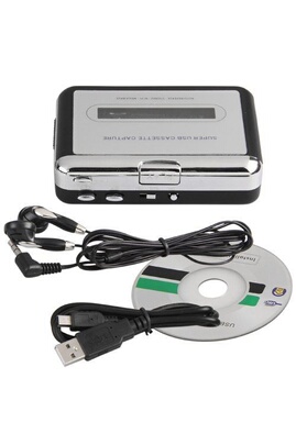 Lecteur cassette portable 3,5 mm pour casque MP3 CD convertisseur