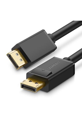 Câbles vidéo Ugreen Câble DisplayPort vers DisplayPort Câble DP 1.2 Mâle  vers Mâle Supporte 4K 60Hz 2K 144Hz PC Carte Graphique Écran (2M)