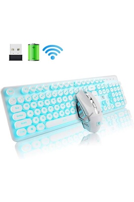 Ensemble clavier et souris GENERIQUE Pack Gamer pour PC (Mini Clavier Gamer  + Souris Gamer Avec Fil) QWERTY USB LED Gaming