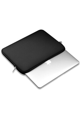 Housse PC Portable GENERIQUE Pochette 15 pour Mac et PC fin Housse  Protection Sacoche Ordinateur Portable Tablette 15 Pouces (NOIR)