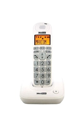 Téléphone sans fil Maxcom Téléphone fixe senior mc6800 blanc