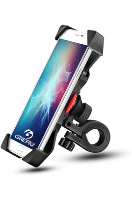 Support pour téléphone mobile GENERIQUE Grefay Support de Vélo Moto  Téléphone Guidon de Vélo Moto Berceau Collier avec Rotation 360 pour 3,5 à  6,5 Pouces GPS pour Smartphones Autres