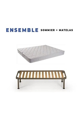 Ensemble Sommier + Matelas 15cm 140x190