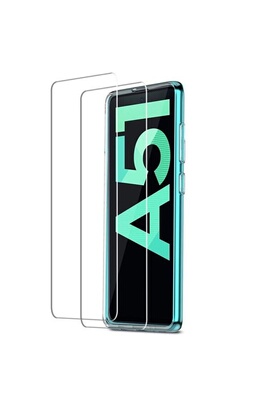Protection d'écran pour smartphone iPomcase Verre trempé (Lot de 2) pour  Samsung Galaxy A51 4G