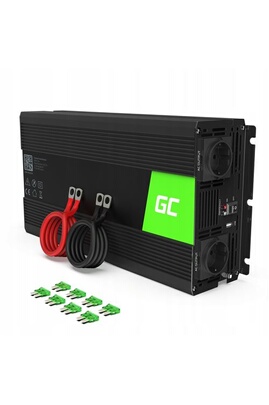 Convertisseur de tension Green Cell ® 1500W/3000W Pur Sinus Convertisseur  de Tension DC 24V AC 220V/230V Power Inverter sinusoïdale, Onduleur  Transformateur avec Connection USB