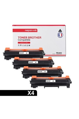 Toner GENERIQUE TONERMEDIA - x4 Toners BROTHER TN-2410 compatibles