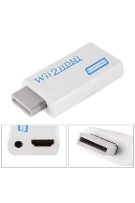 Adaptateur Wii vers Hdmi Connecteur convertisseur Wii vers Hdmi