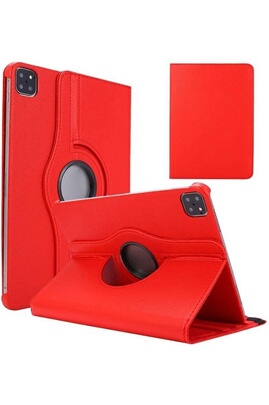 Housse Tablette Toproduits Housse Etui Rouge pour Apple iPad pro 12,9 2020  Coque avec Support Rotatif 360°