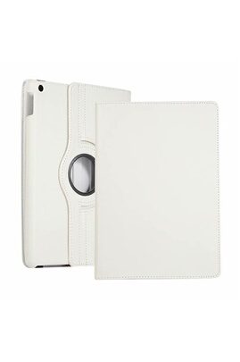 Etui blanc pour Apple iPad 8ème generation 2020 10,2 pouces rotative 360  degrés avec coque de protection interne