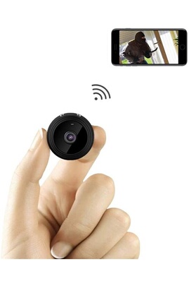 Caméra cachée sans fil, Mini caméra WiFi 1920x1080P, Nanny Cam pour la  sécurité de la maison (